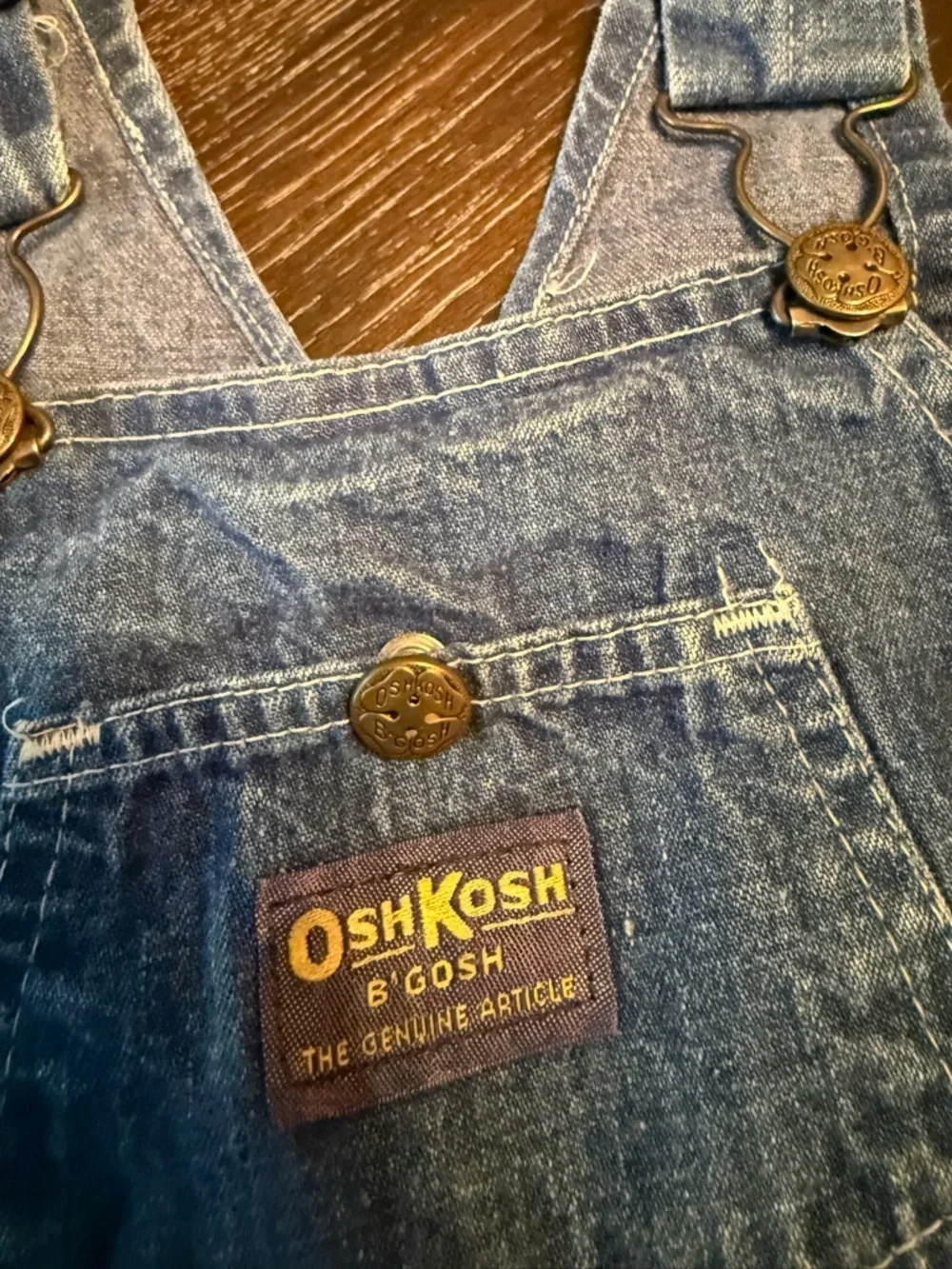 Vintage Oshkosh overall denim jumper dress 3 or 4T?